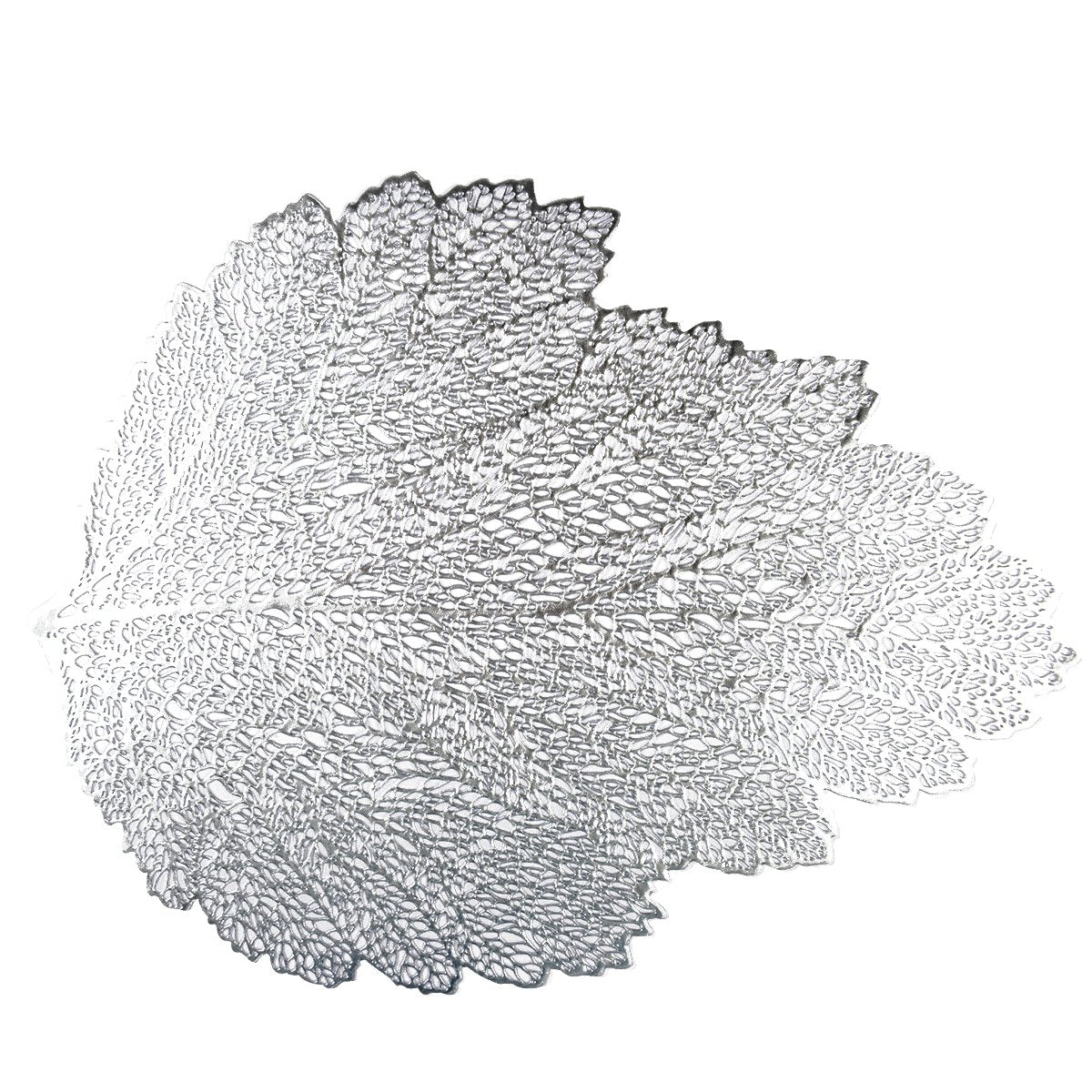 Zilveren eiken bladplaat