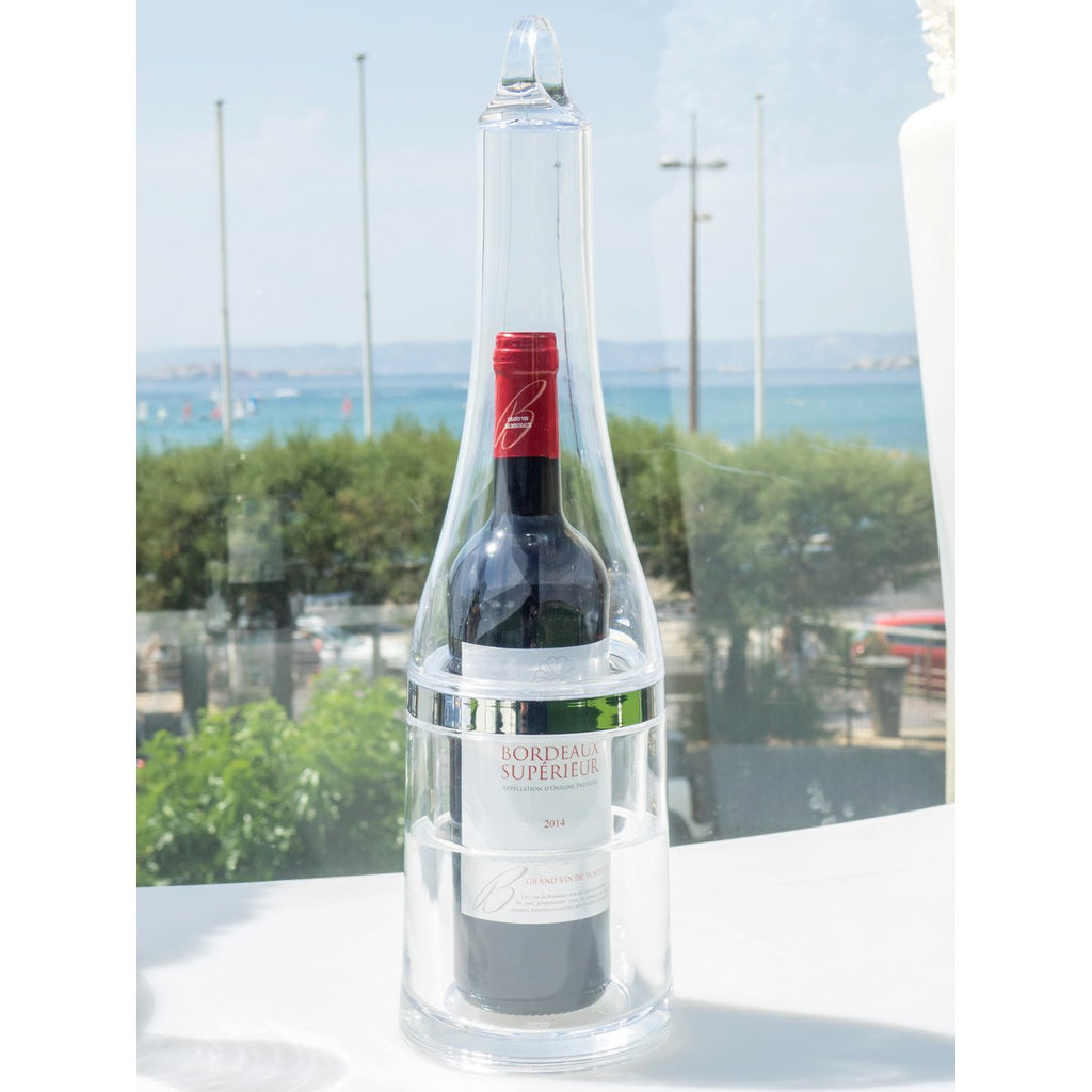 Champagne -emmer met acrylomslag