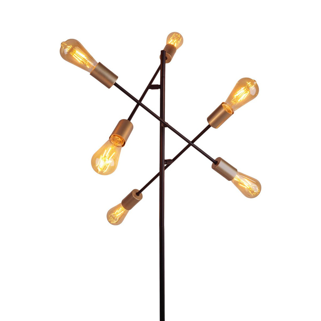 Liv · Houten vloerlamp — zwart