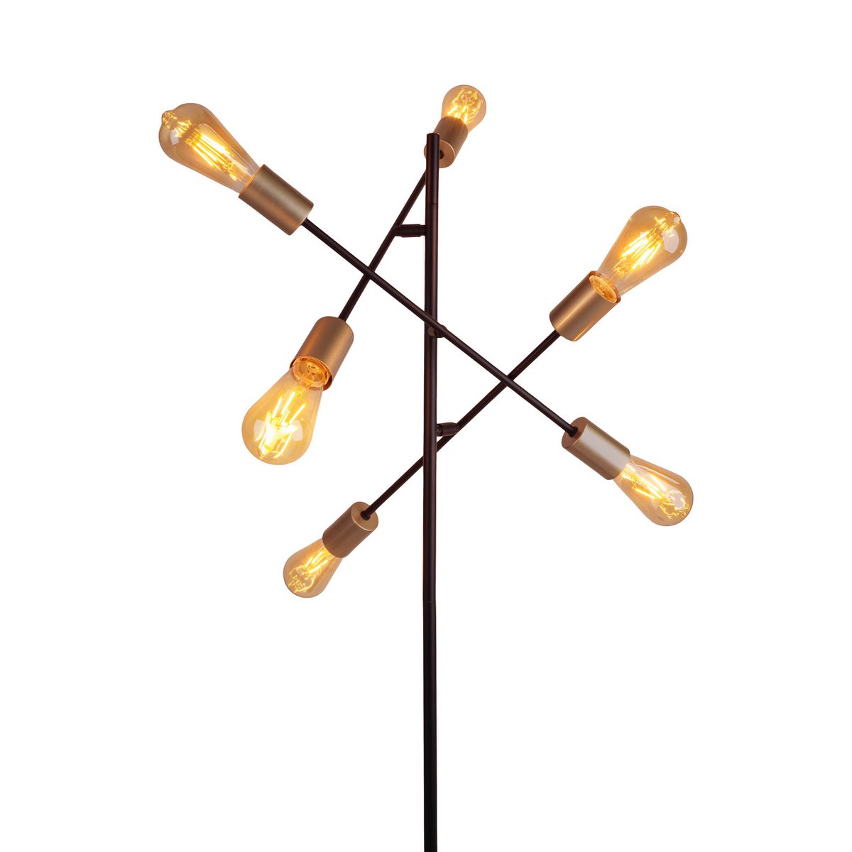 Liv · Houten vloerlamp — zwart