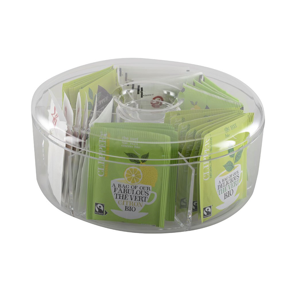 Acrylronde doos 20x20x8cm