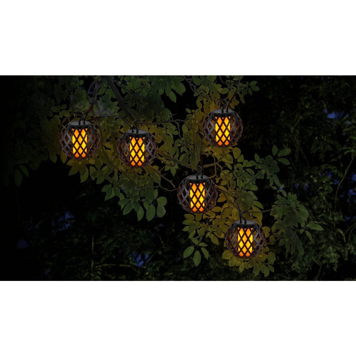 Liv · Solar-lichtketen met vlameffect