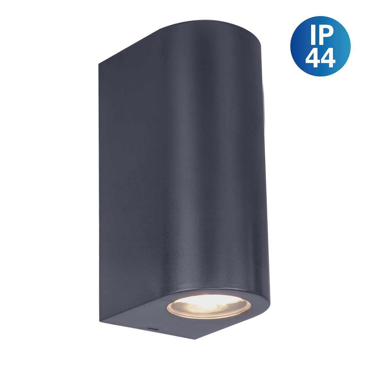 Buiten wandlamp "Alecto" meet 6,8 x 8,8 cm en is 15,5 cm hoog. Het bestaat uit een hoogwaardig plastic met een enigszins gestructureerd oppervlak dat eruit ziet als geschilderd. Tijdloos zwart maakt de lamp universeel bruikbaar.