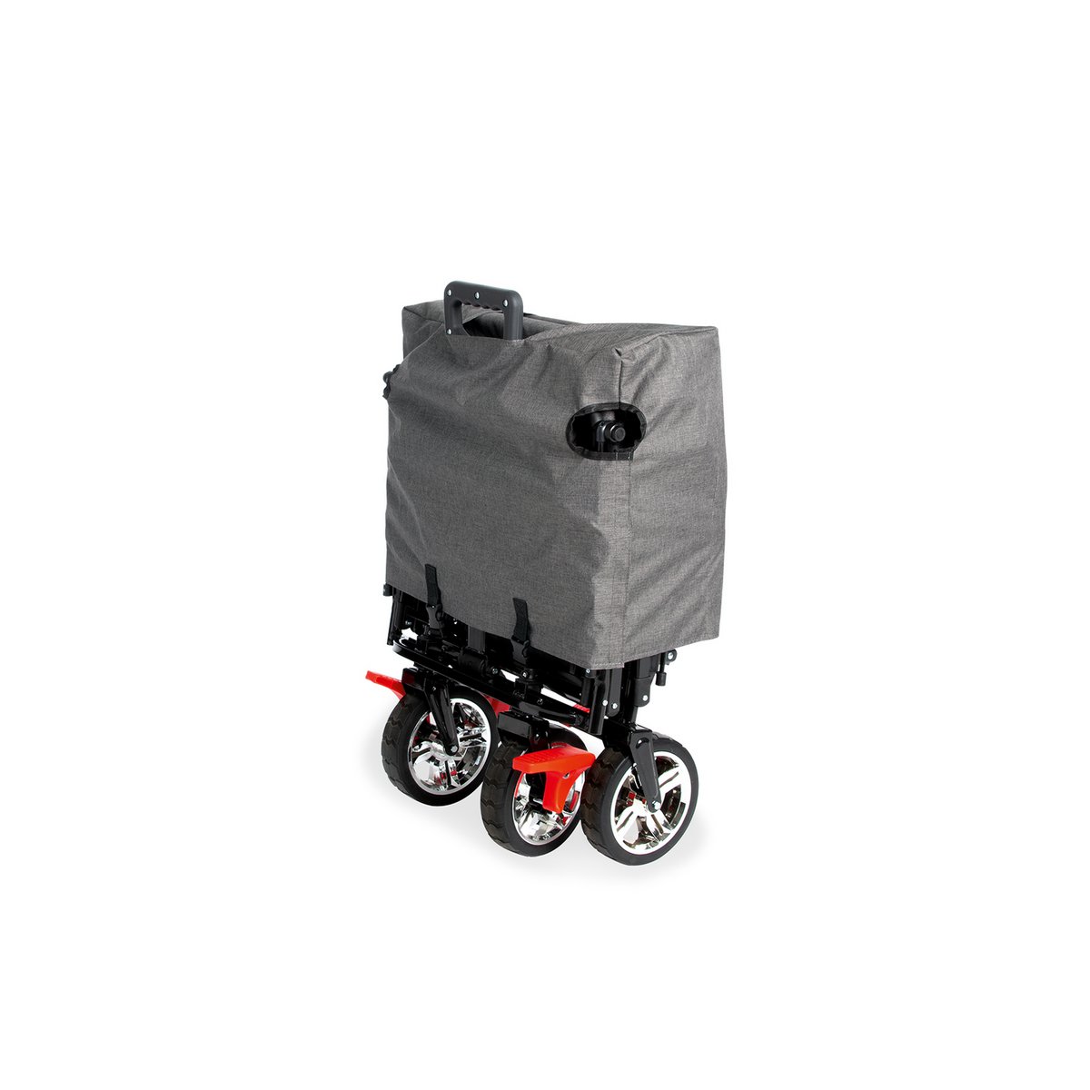Vouwen Handcart "AddPlus" met rem, gemengde grijze tonen