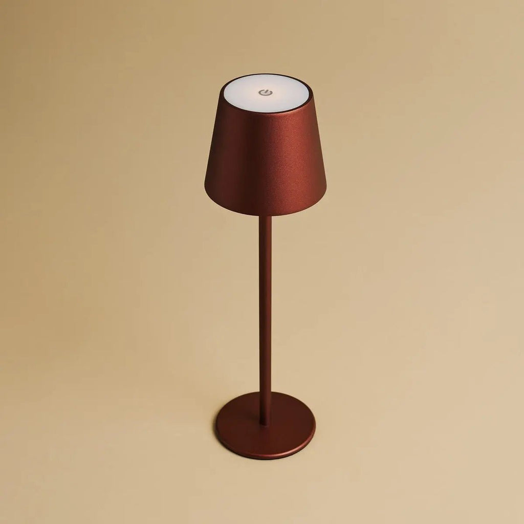 Jasper Bronze - Draadloze lamp met batterij L metaal, dimable & 3 lichtstadia