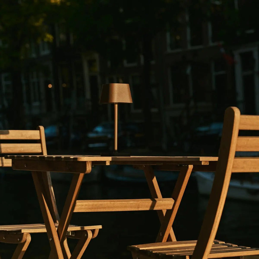 Ava Mokka Bruin Oplaadbare Tafellamp | Draadloos en dimbaar