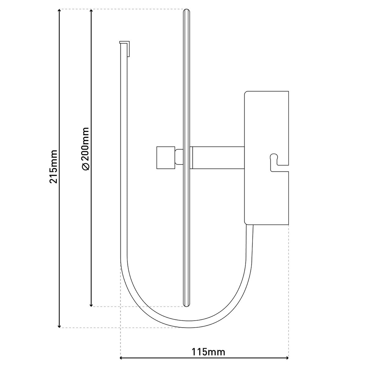 LED wandlamp "Lucca"