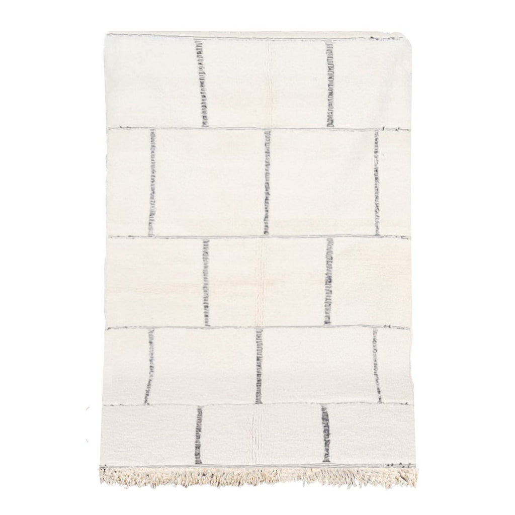 Berber vloerkleed Beni Ouarain zuivere wol 153 x 263 cm