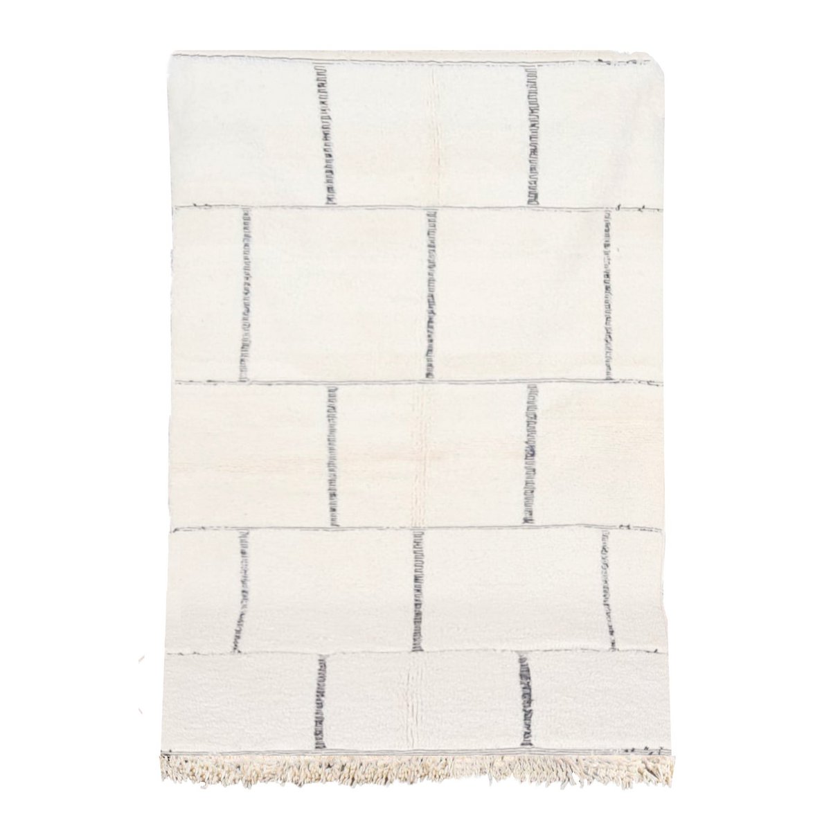 Berber vloerkleed Beni Ouarain zuivere wol 153 x 263 cm