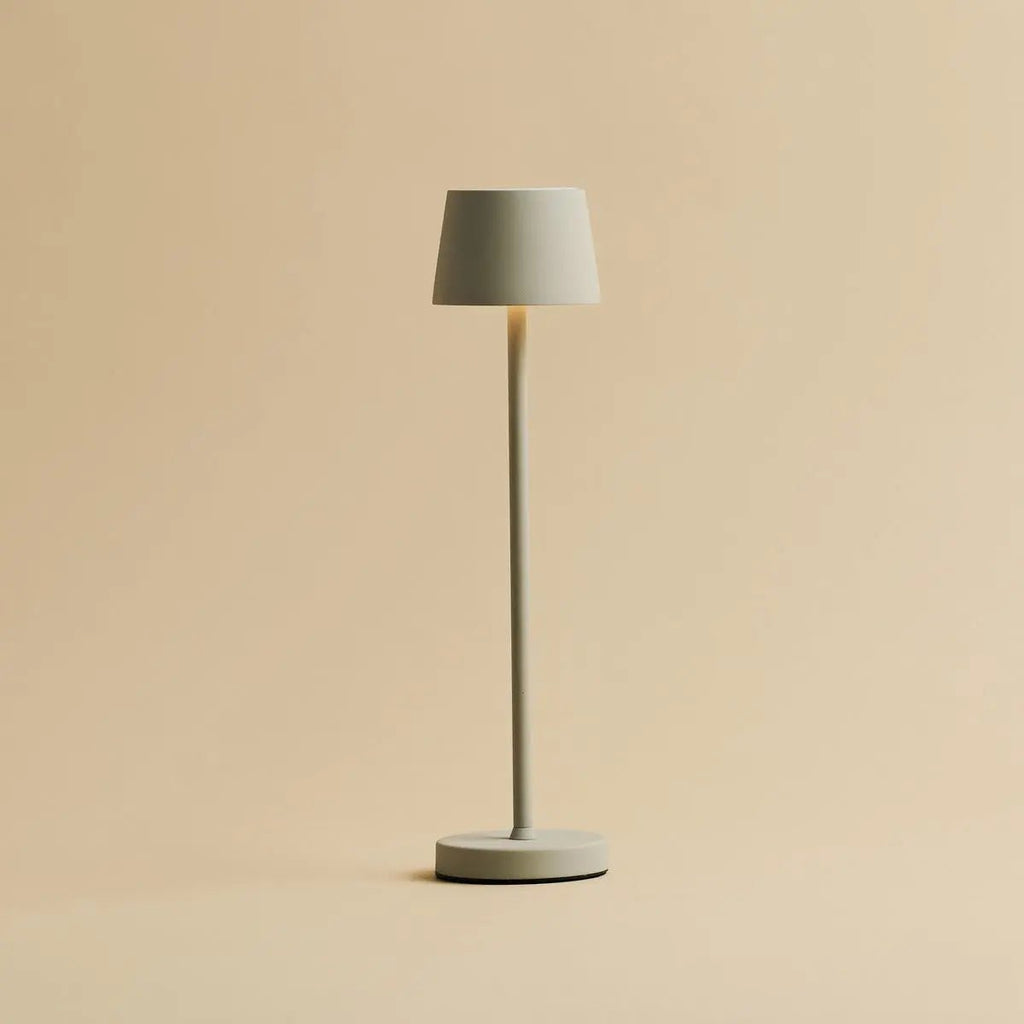 Vondel Mini Shadow Gray Oplaadbare en draadloze lamp perfect voor horeca -industrie - draadloos oplaadbaar via laadstation