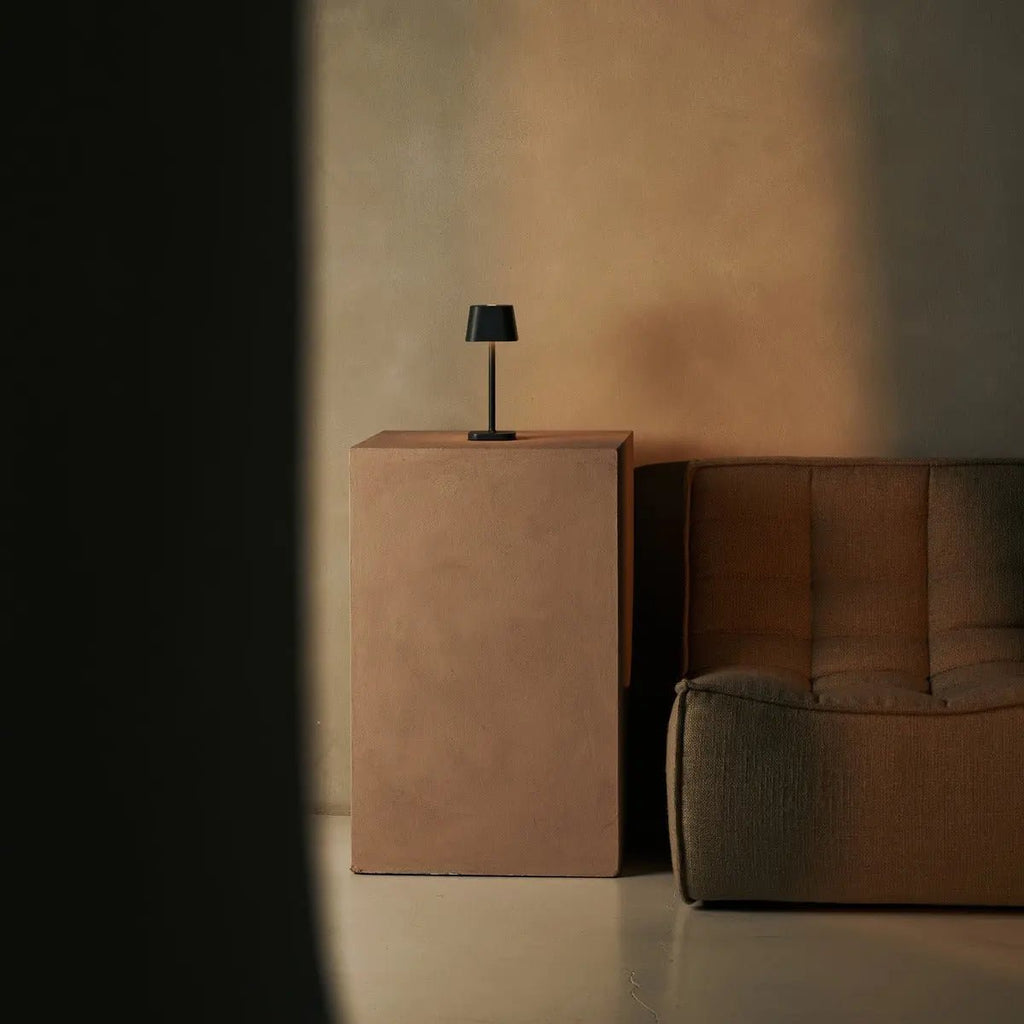 Ava Stone Gray - Oplaadbare tafellamp | Stijlvol, draadloos lamp en dimbaar