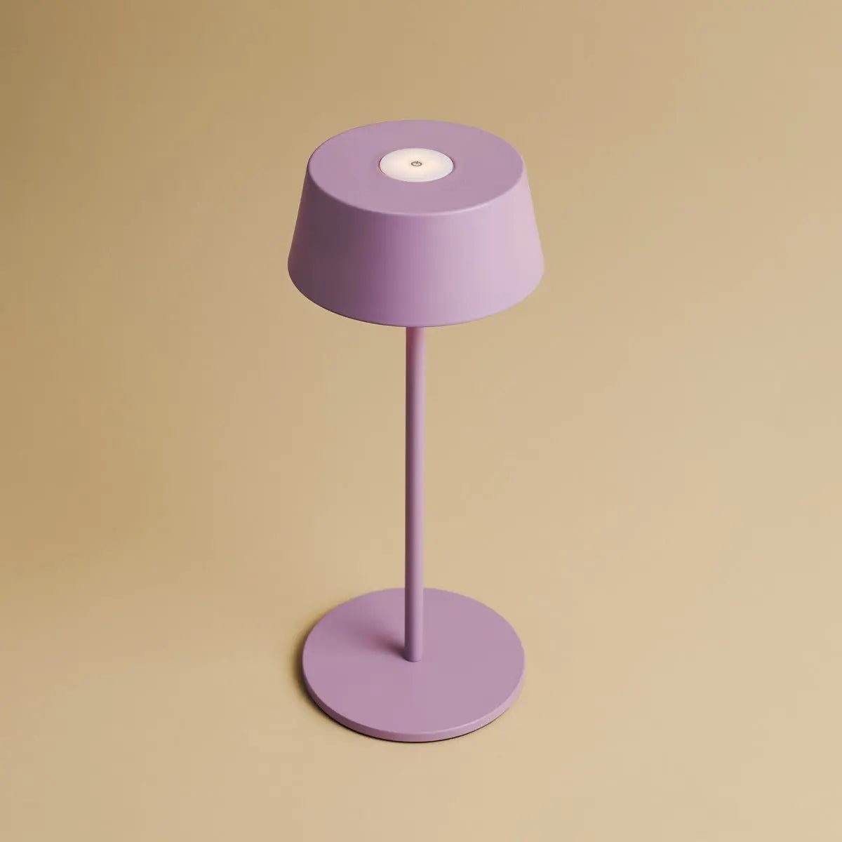 Hugo Violet Lila Oplaadbare tafellamp - Stijlvol, dimbare lamp & draadloos
