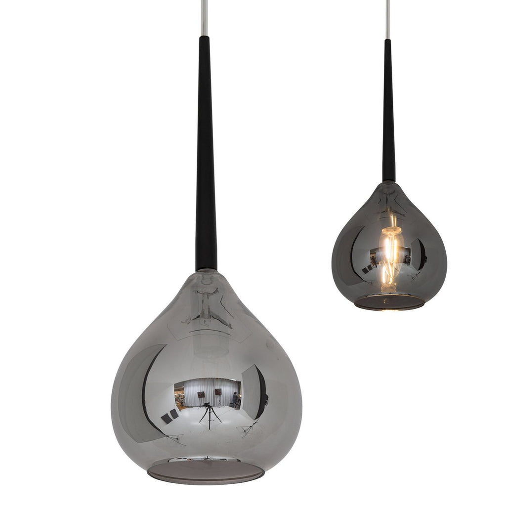 Liv · Glazen hanglamp — antraciet