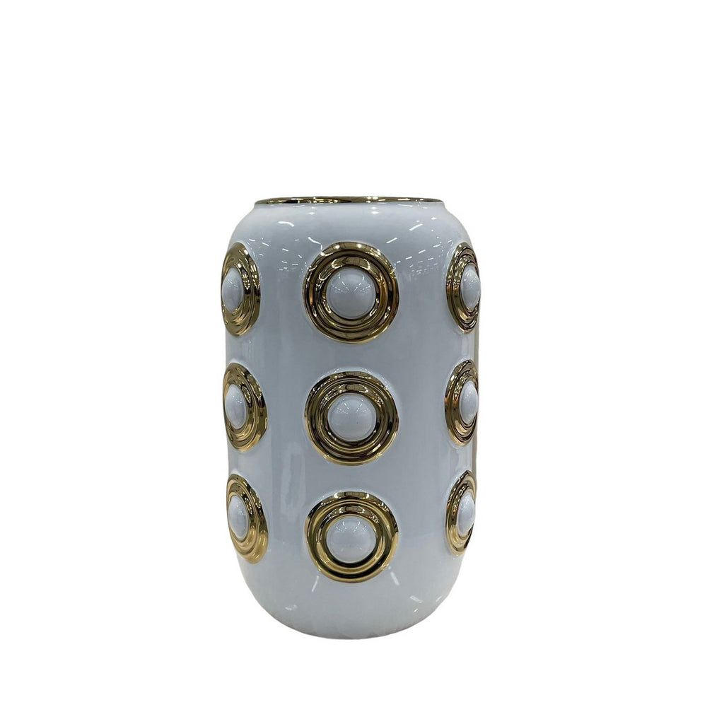 Gouden vaas met 3 cirkels (CV11617-12-CA-205321-WIT)