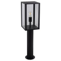 Buiten Sockel Light "Aila" H: 80cm, voor buiten-, metaal- en glazen plintlamp in zwart, E27, padlicht
