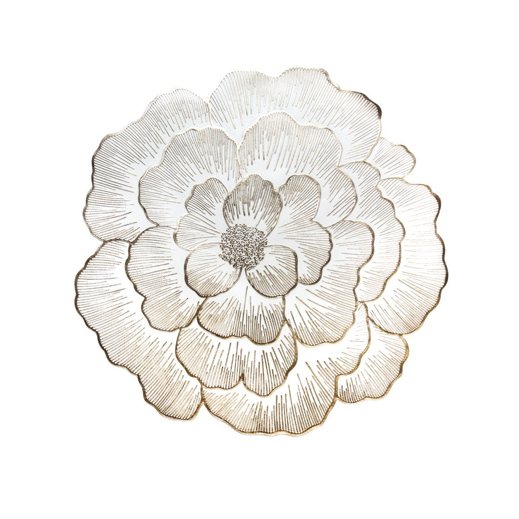 Gouden bloemplaat