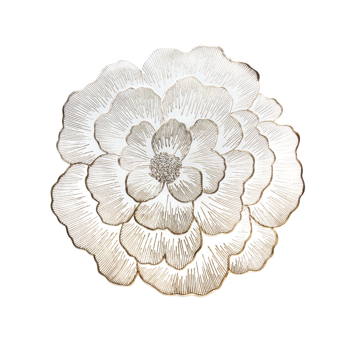 Gouden bloemplaat