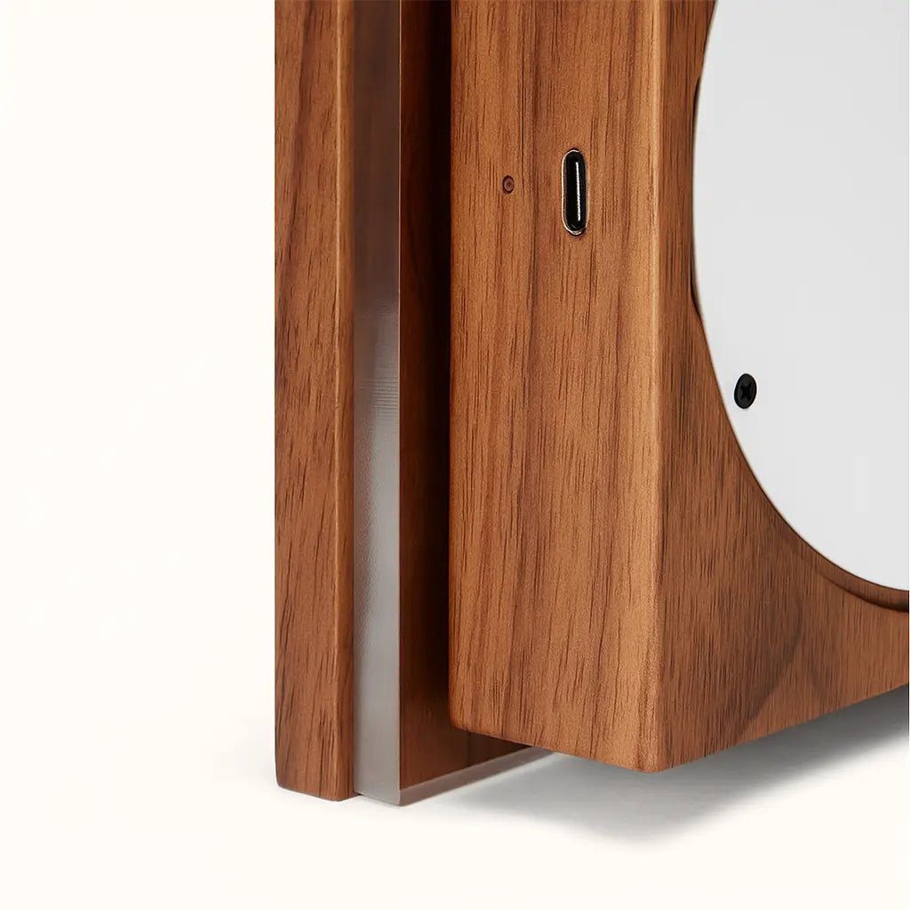 Lane Walnut draadloos wandlicht - oplaadbaar, dimbare, duurzame en 3 lichte modi