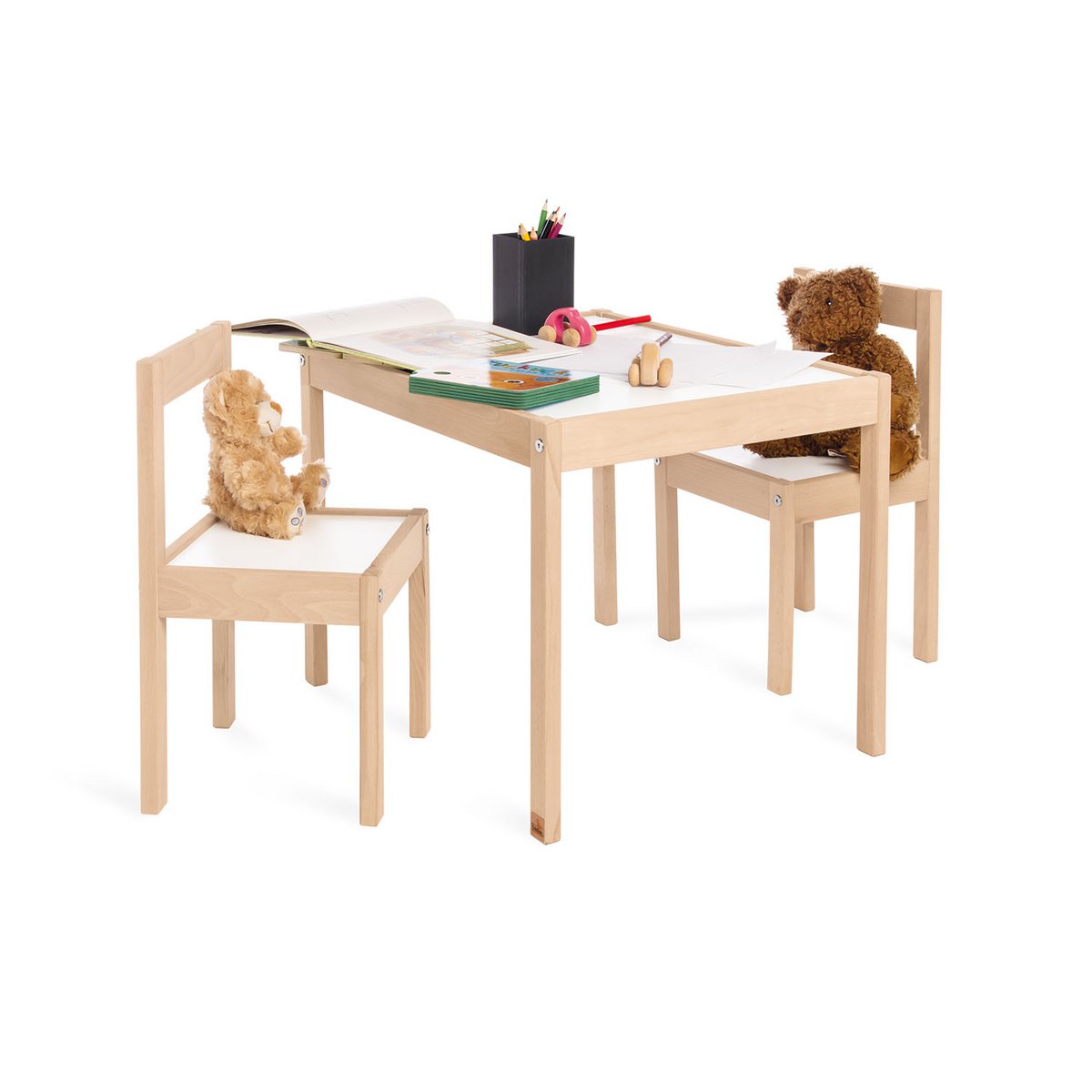 Kinderen tafel en stoel set "olaf", 3 delen