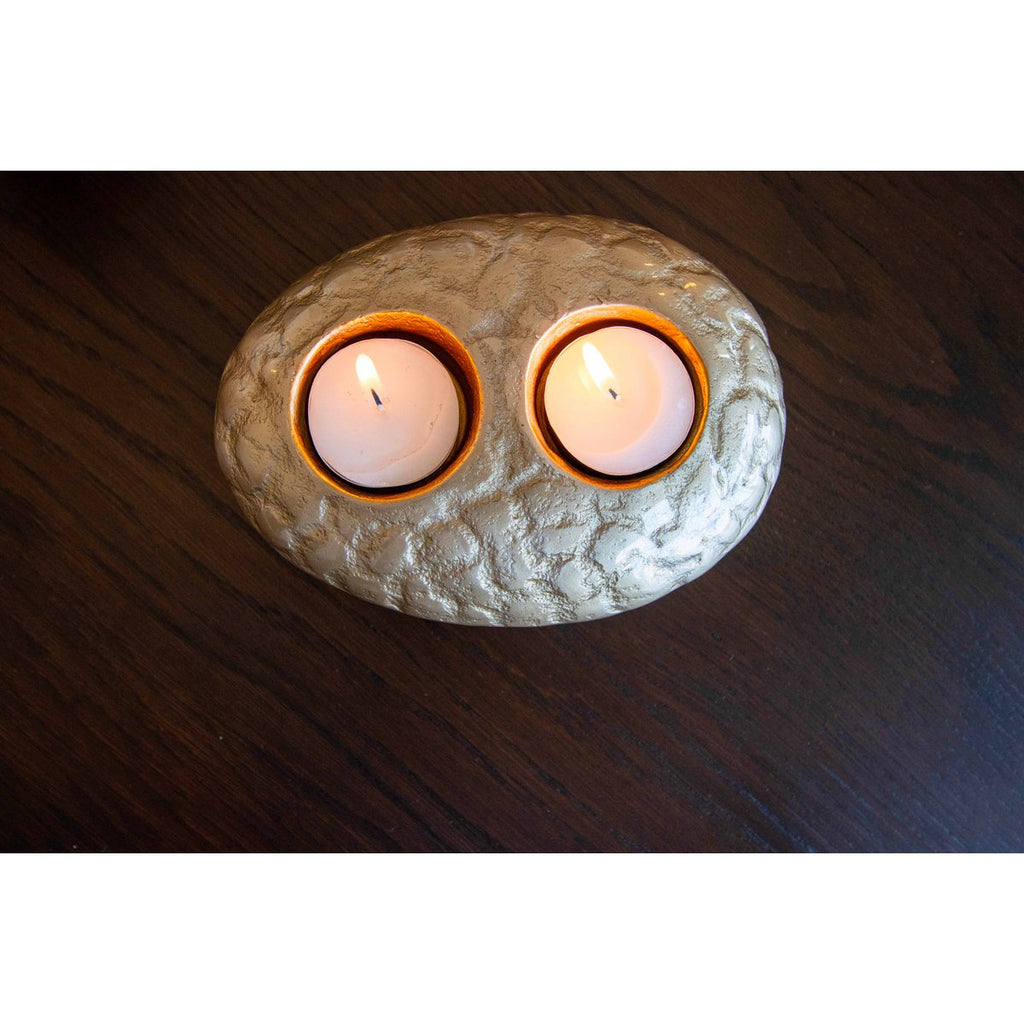 15x11x5.5 cm dubbele aluminium zandkaarslichter