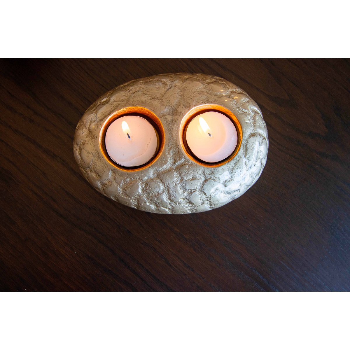 15x11x5.5 cm dubbele aluminium zandkaarslichter