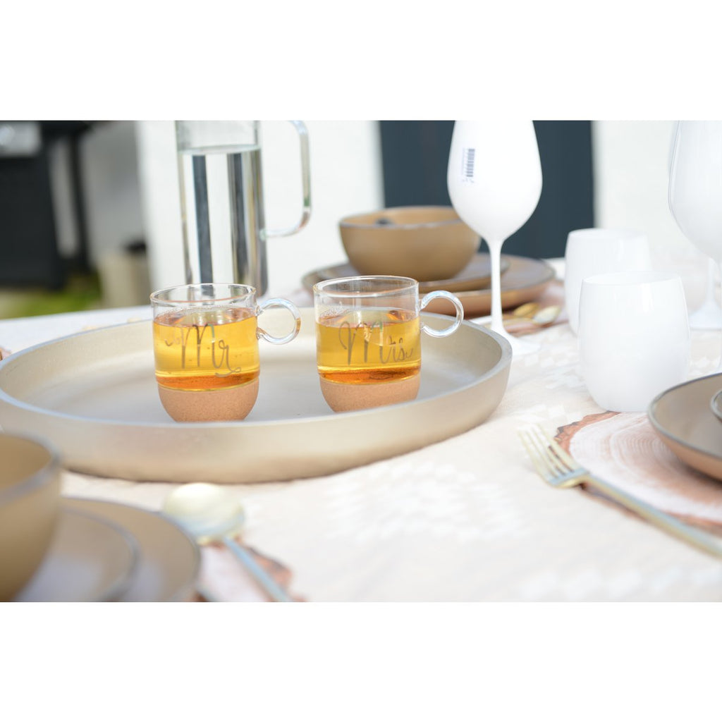 Mok in Glass Cork "Mr"