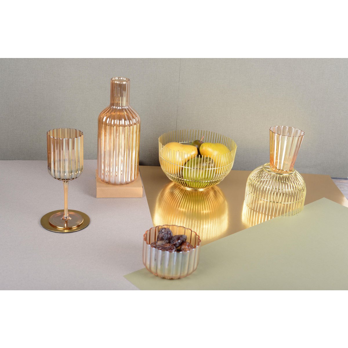 Gouden karaf 10,5x25,5 cm