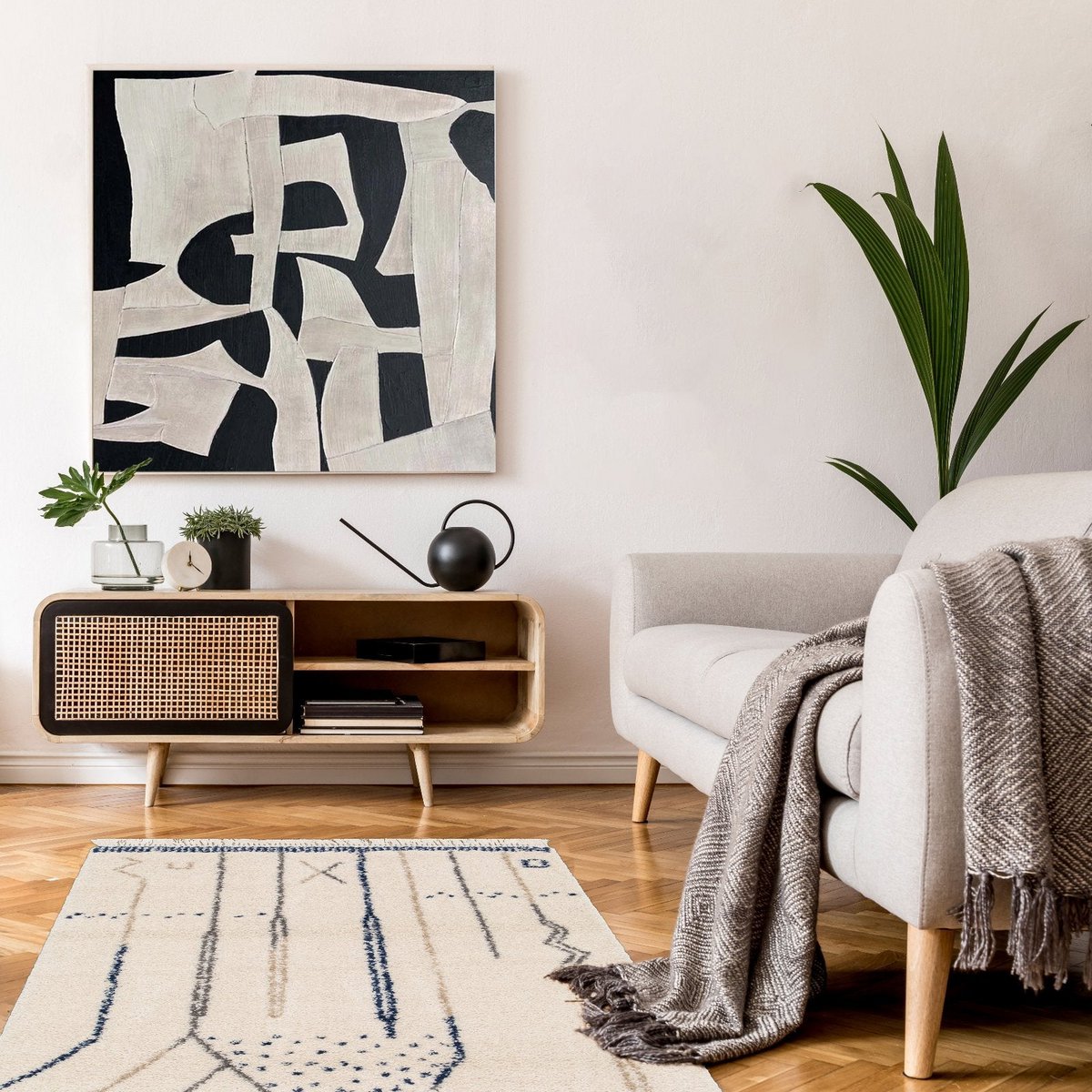 Dikke glyph etnische stijl franjes