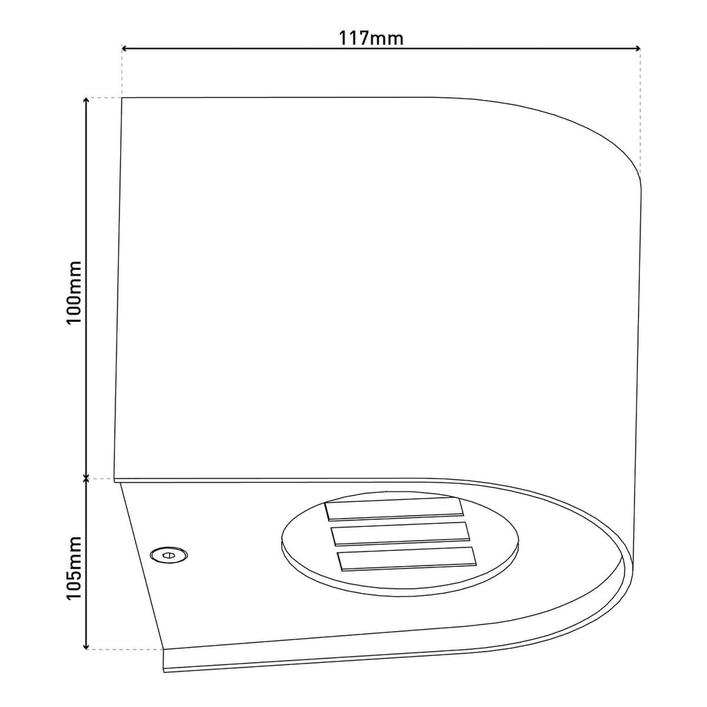 Liv · LED-decoratielamp — zwart kunststof