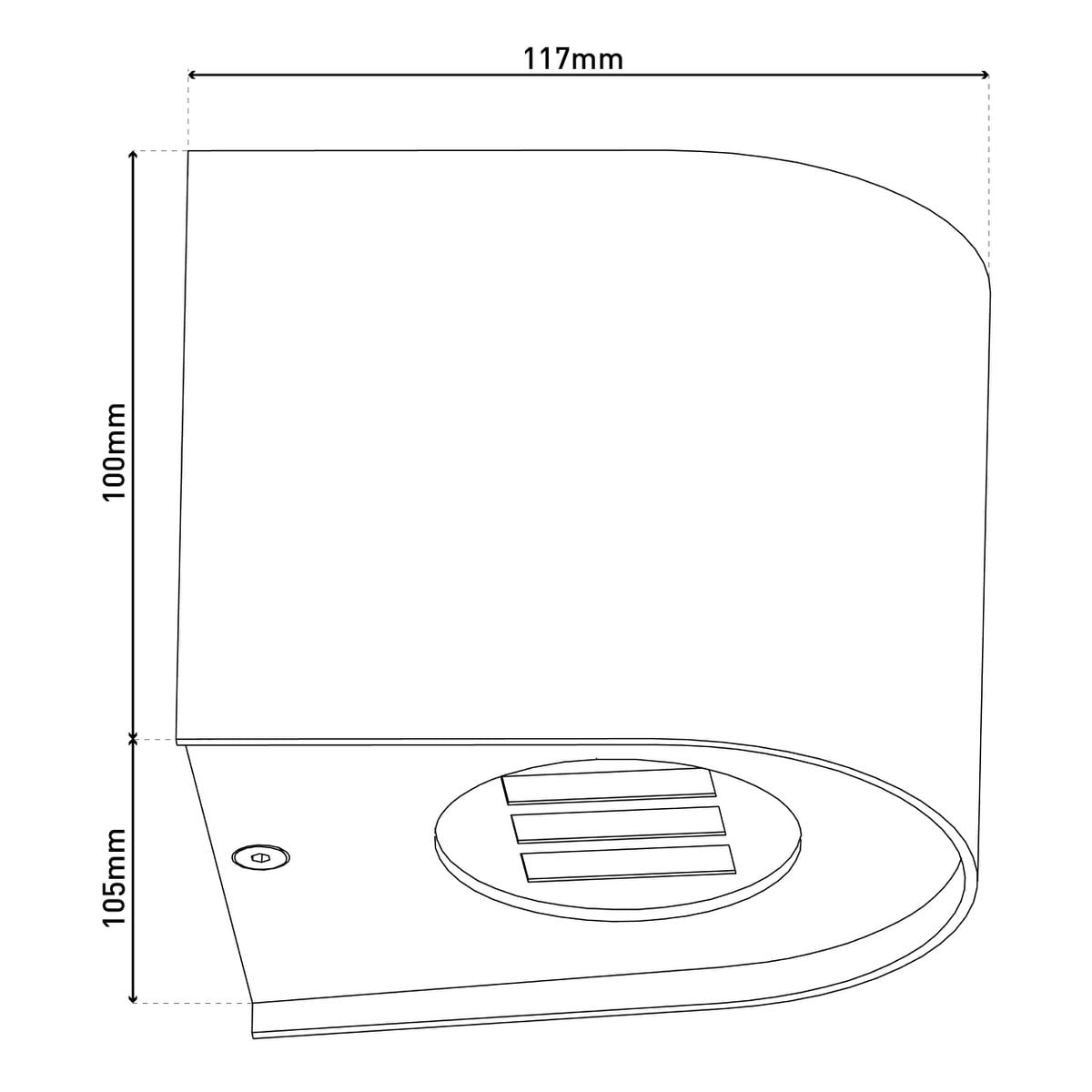 Liv · LED-decoratielamp — zwart kunststof
