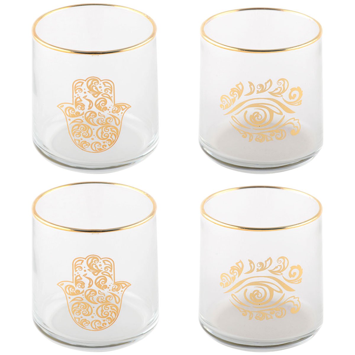 Fatma -hand en gouden waterglazen - veel 4