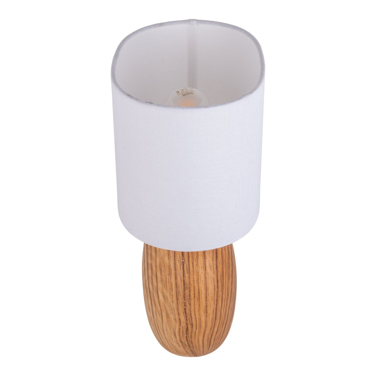 Liv · Houten tafellamp met linnen kap