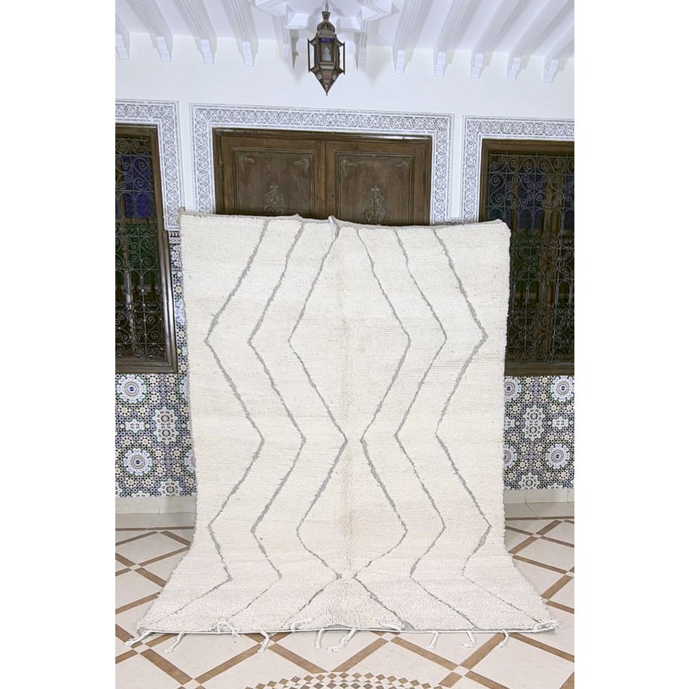 Authentiek Marokkaans Berber vloerkleed wol El Jadida 190 x 292 cm