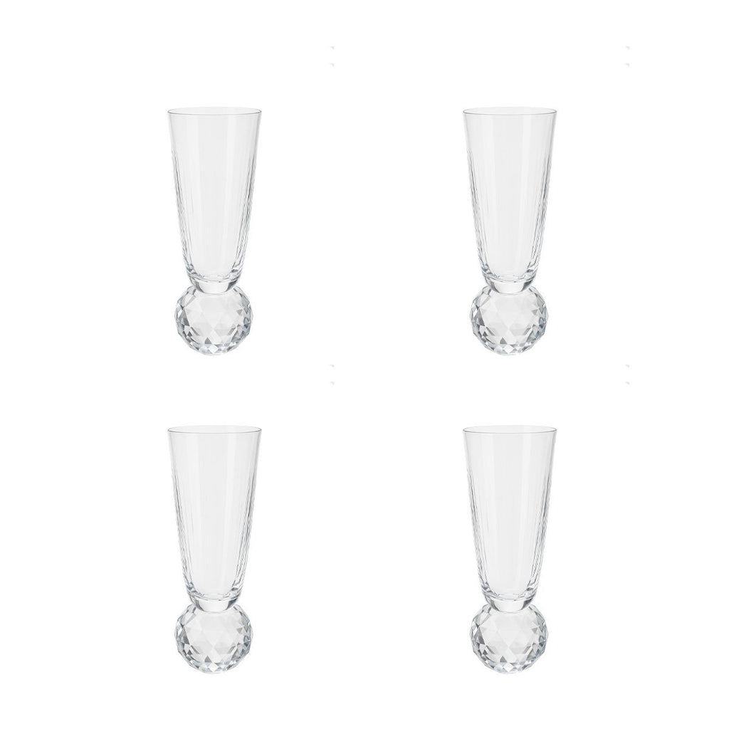 Fluiten met diamanten voet - veel van 4