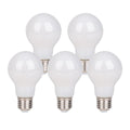 5-set LED-lamp met E14-aansluiting, peervorm 8 watt, gemaakt van metaal en glas, melkachtig