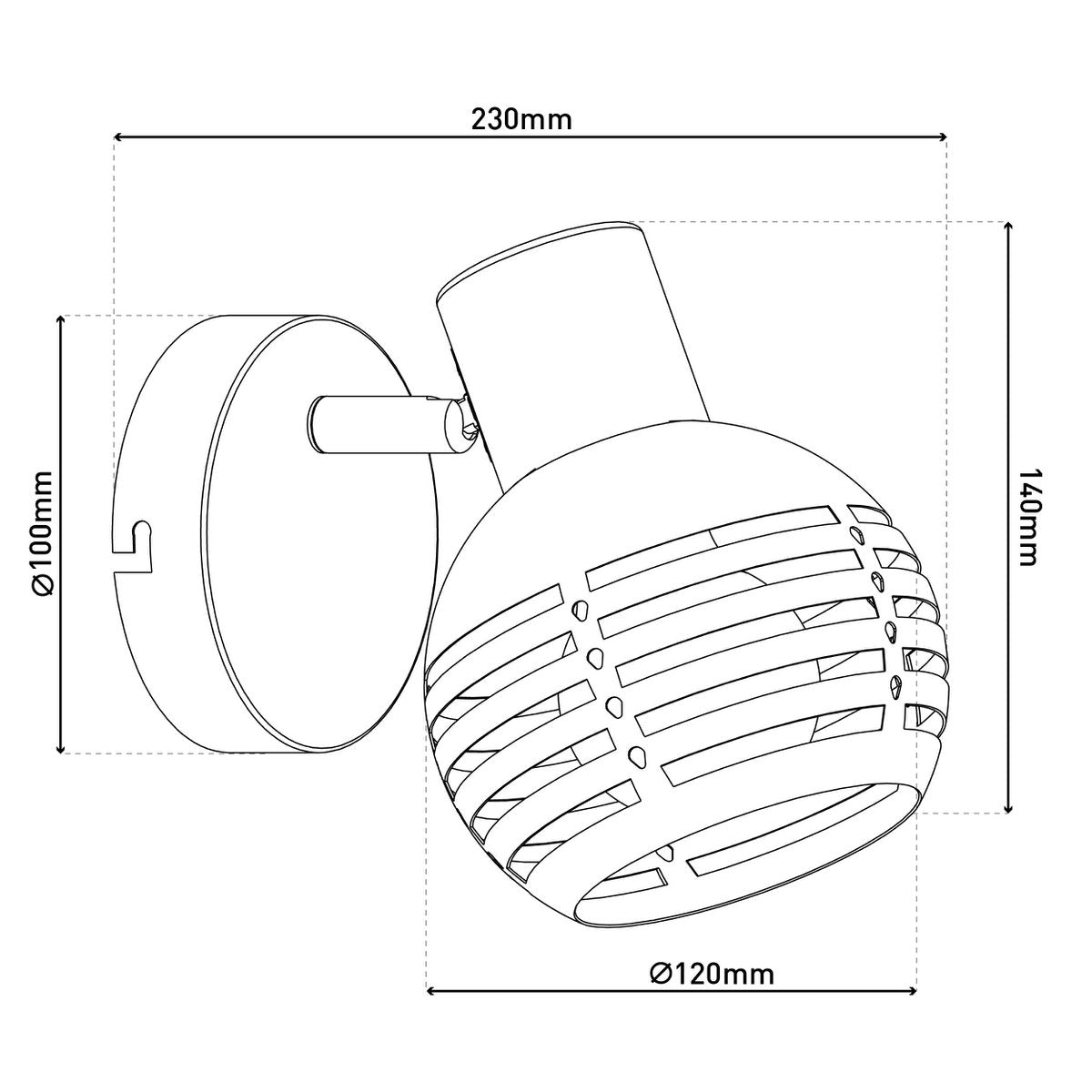 Liv · Houten plafondlamp — zwart