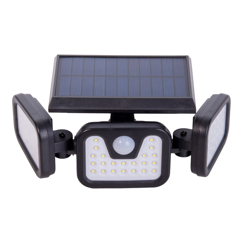 LED Solar Buitenwandlamp "Pacita", multifunctionele lamp buitenwandlamp gemaakt van plastic in zwart, 28,3 x 13,5 x ca.