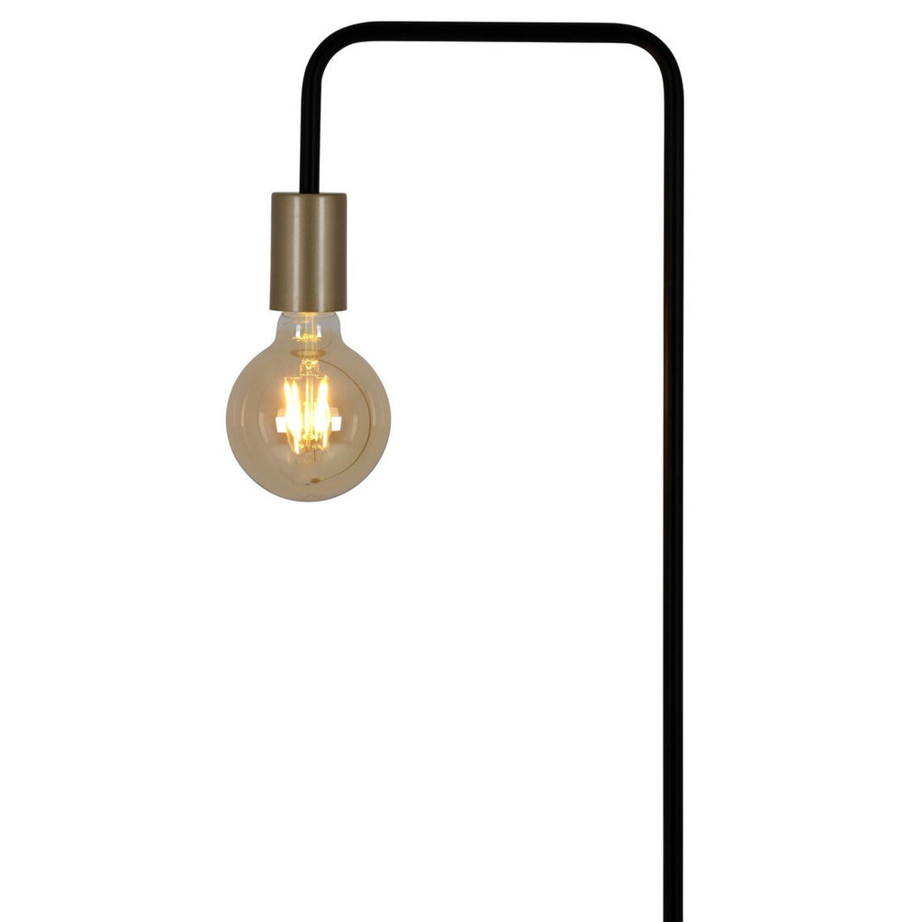 Liv · Houten vloerlamp — zwart