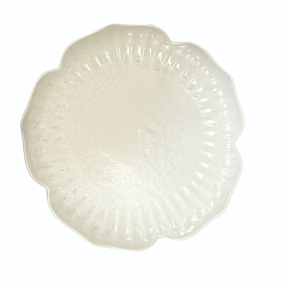Floral White Porselein Dessert Plate 18,5 cm