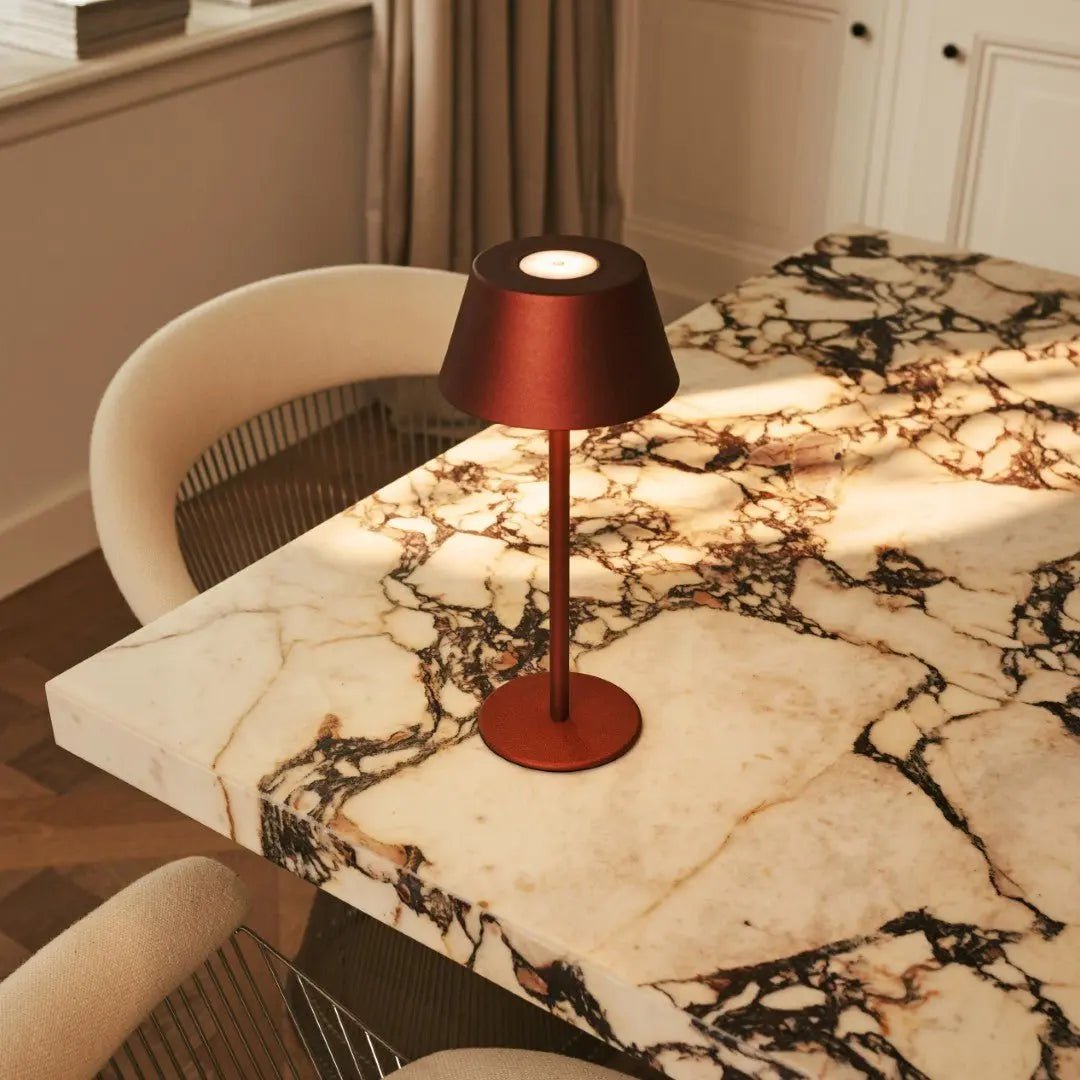 Milou Bronze - Tafellamp zonder kabel L Modern, Design & 3 Light Modi