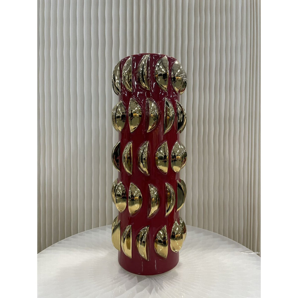 Vaas rode met goud groot 11654-18