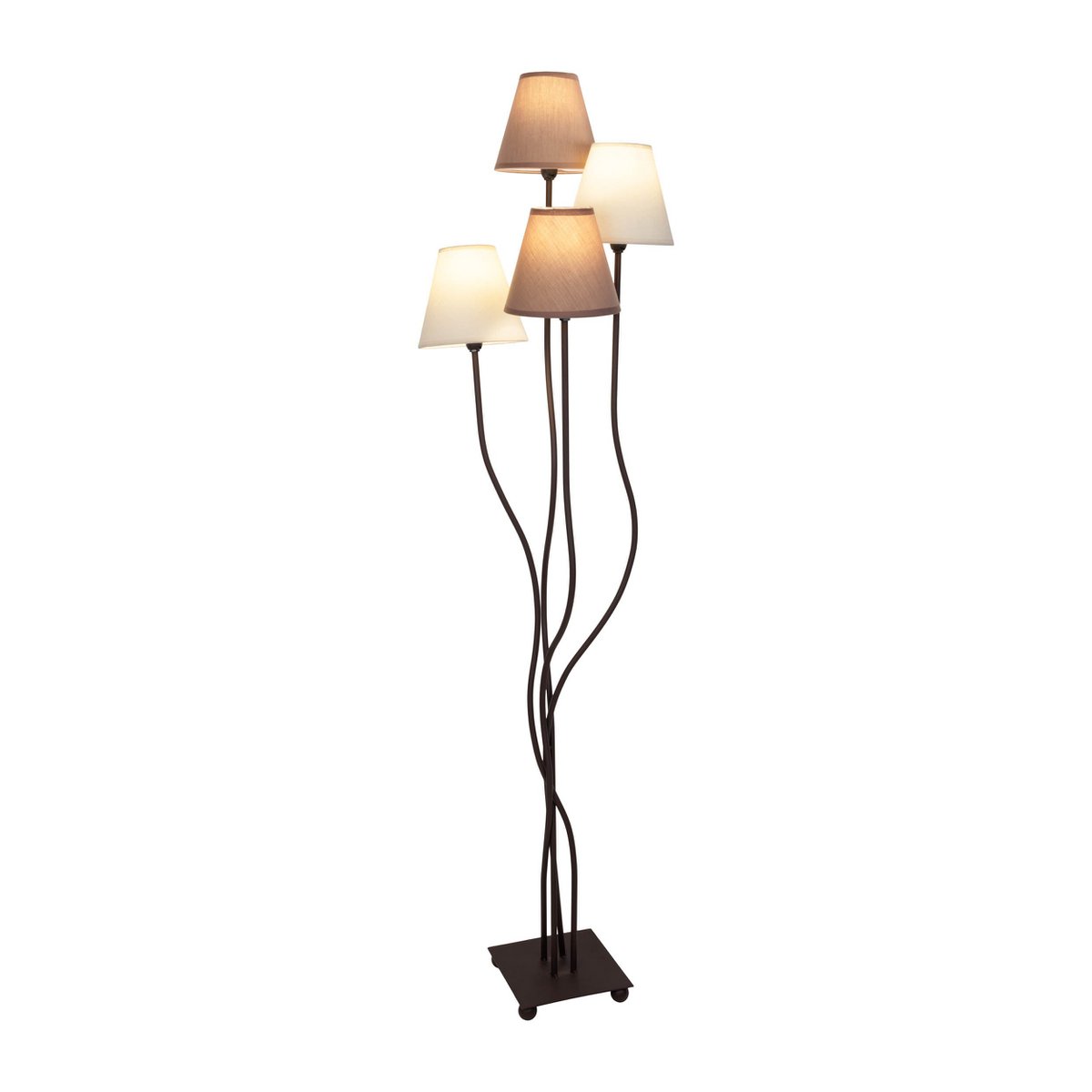 Liv · Vloerlamp met textielen kap — naturel