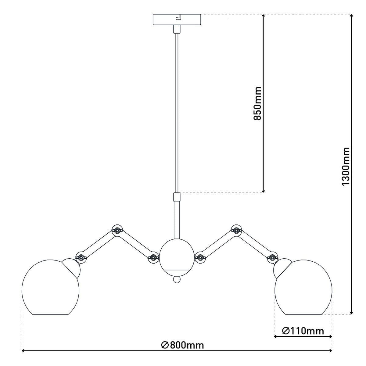 Liv · Metalen hanglamp
