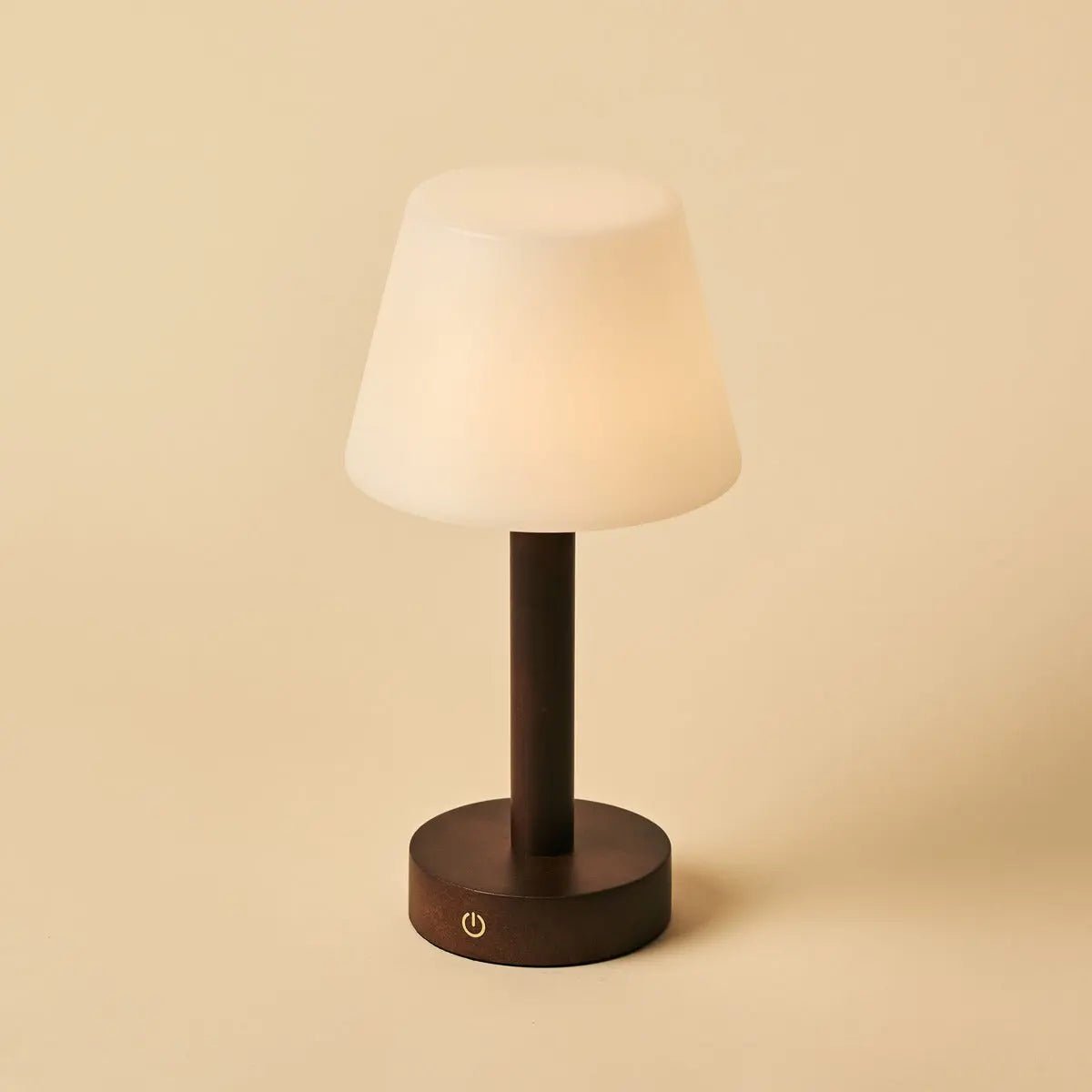 Zoë Donkerbruine Houten Oplaadbare Tafellamp | Dimbaar, USB-C, batterijduur van 80 uur
