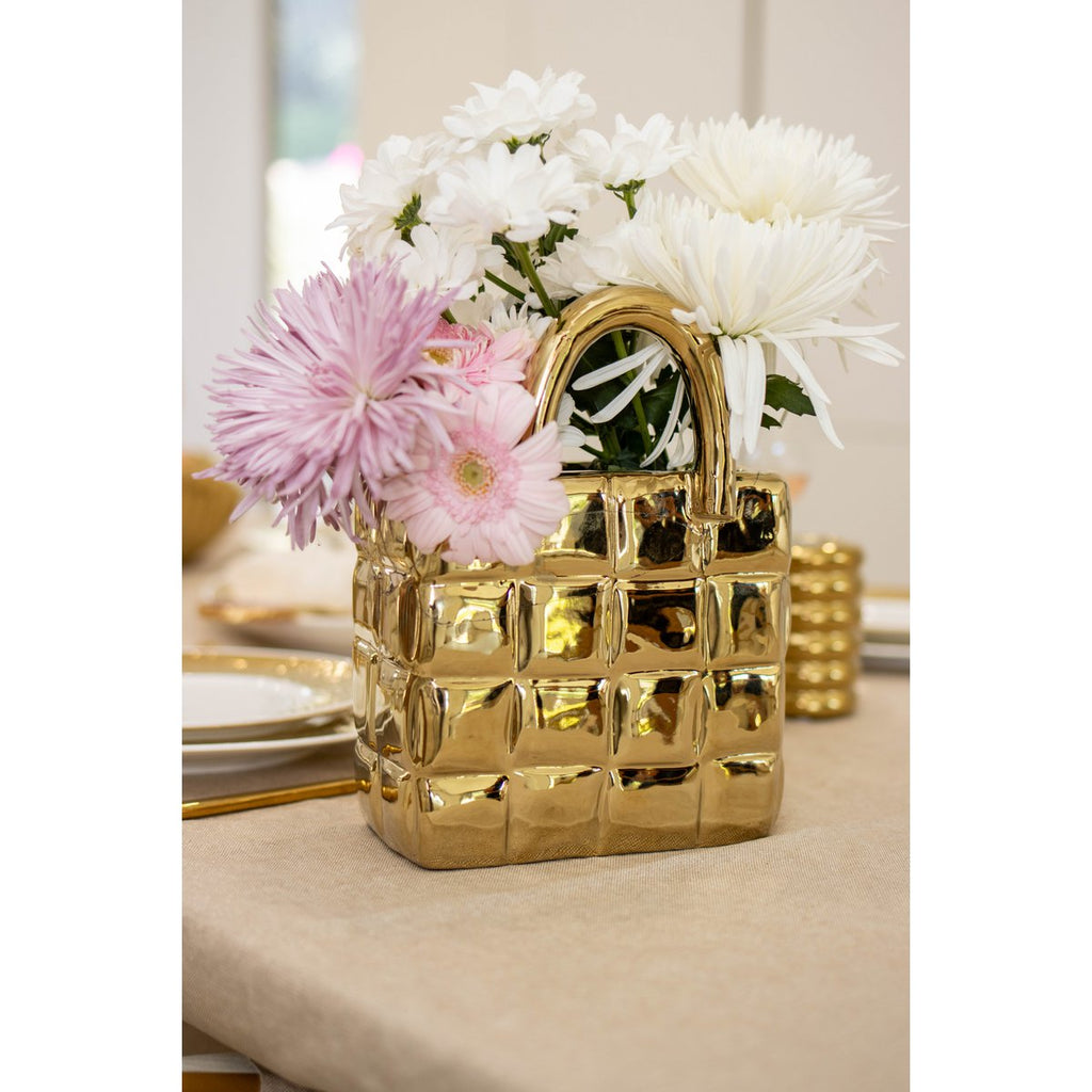 Golden Vase keramische handtas 18.2x11.6x23.5cm