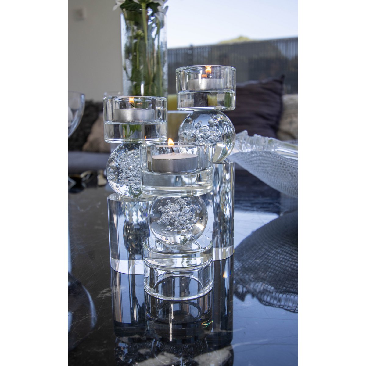 6x6x19.5cm glazen bubbelbel