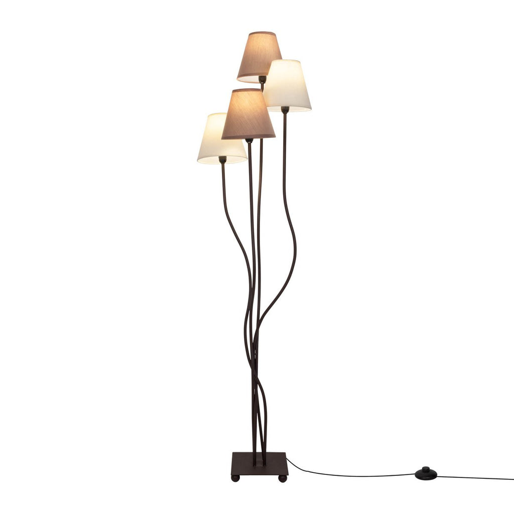 Liv · Vloerlamp met textielen kap — naturel