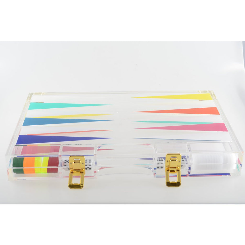 Acryl -backgammon -spel