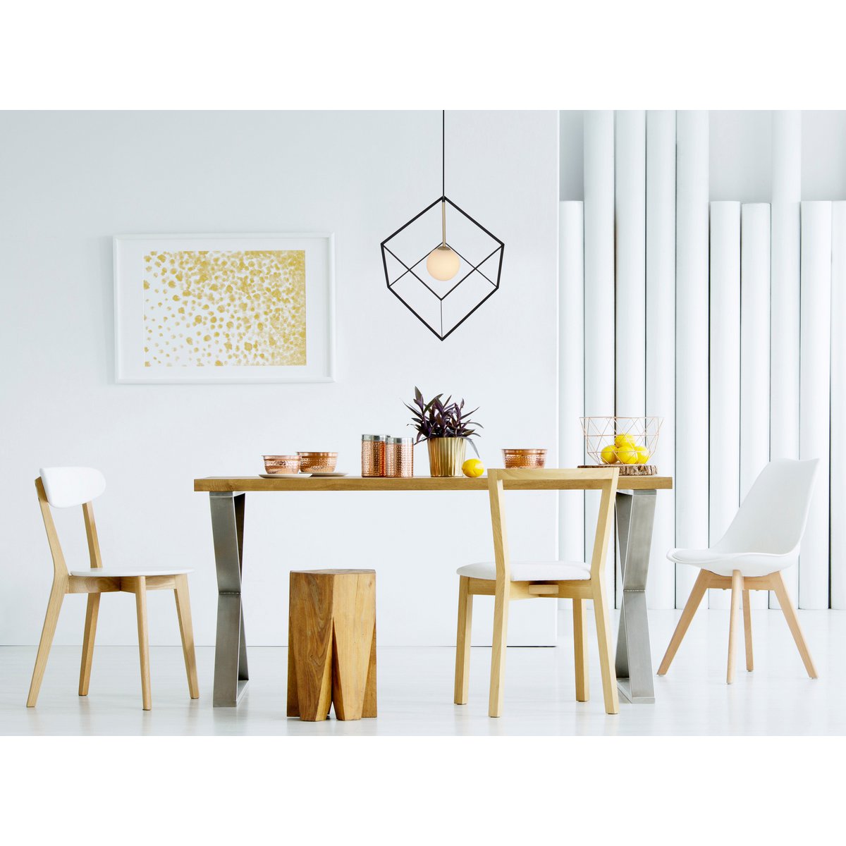 Liv · Houten hanglamp — zwart