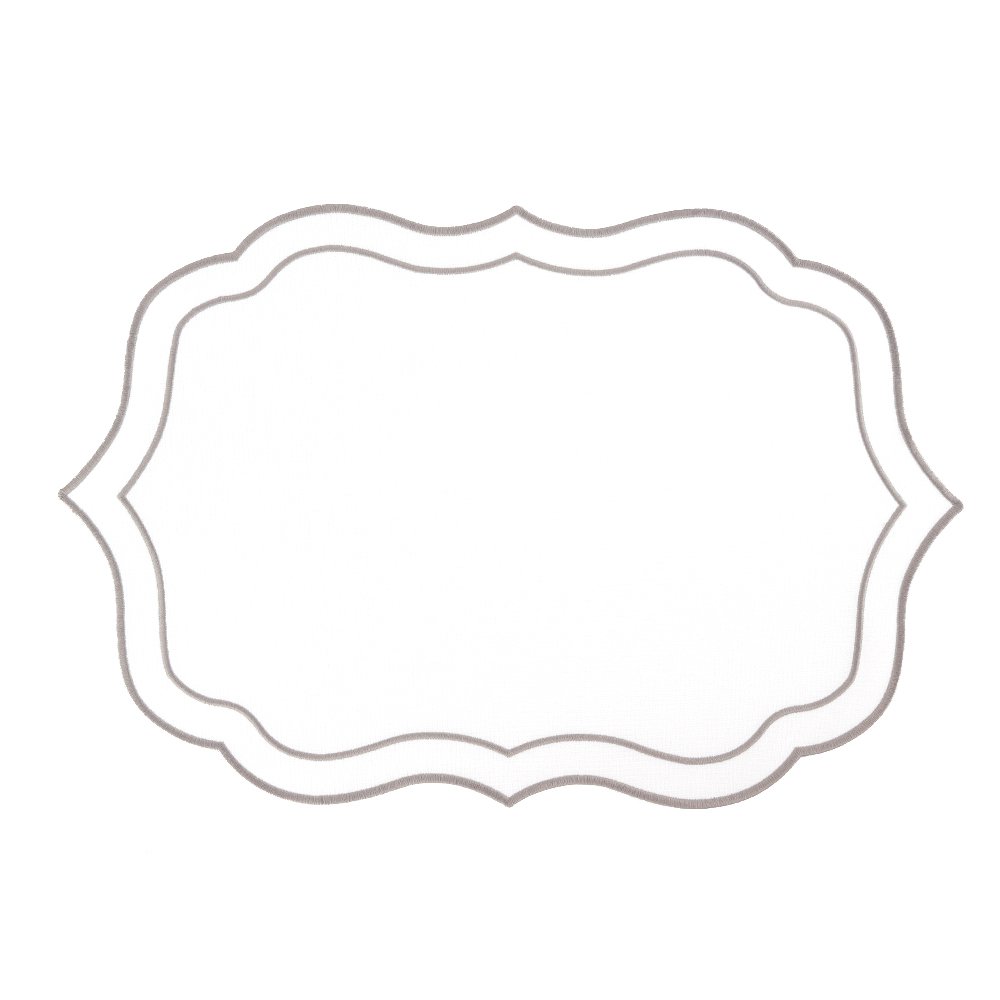 Wit en zilveren plaat